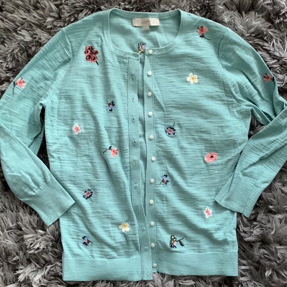 LOFT | Sweaters | Loft Embroidered 